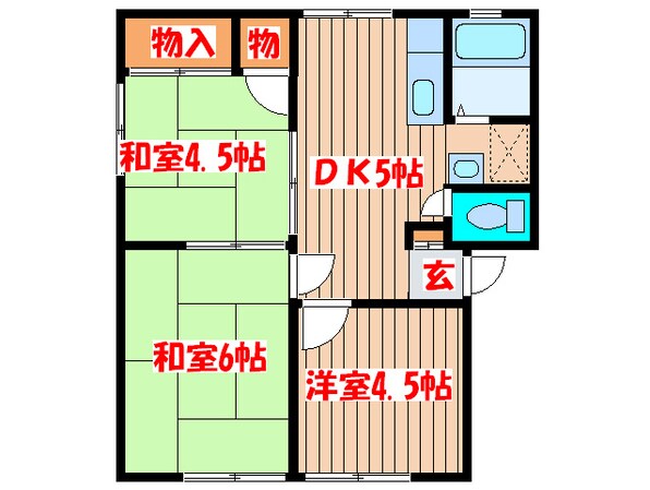 パナハイツ富士の物件間取画像